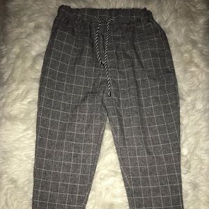 Gray Checkered Pants